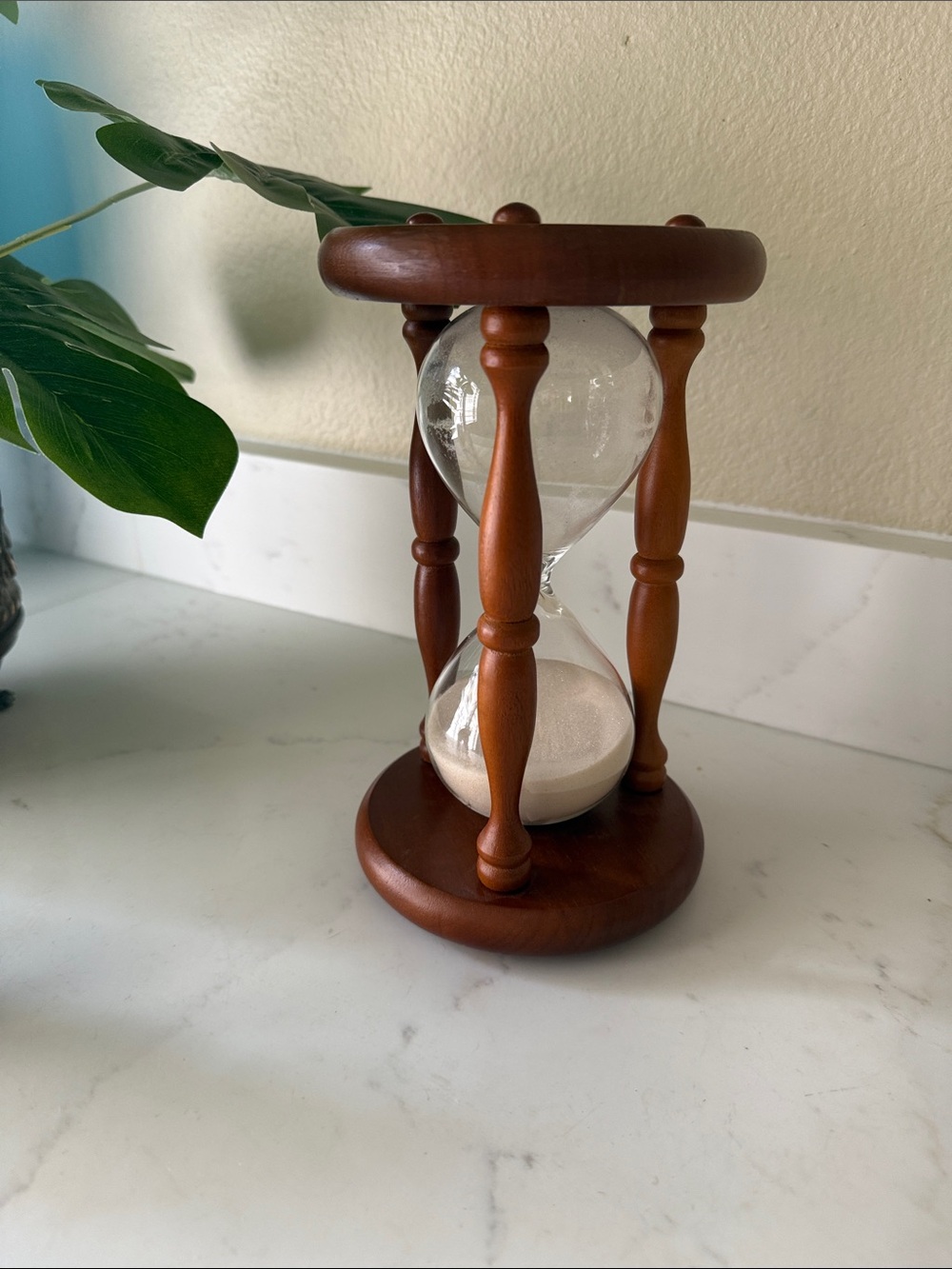 Vintage Wooden Hourglass